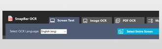 SnapBar OCR
