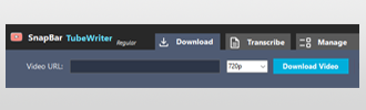 SnapBar TubeWriter